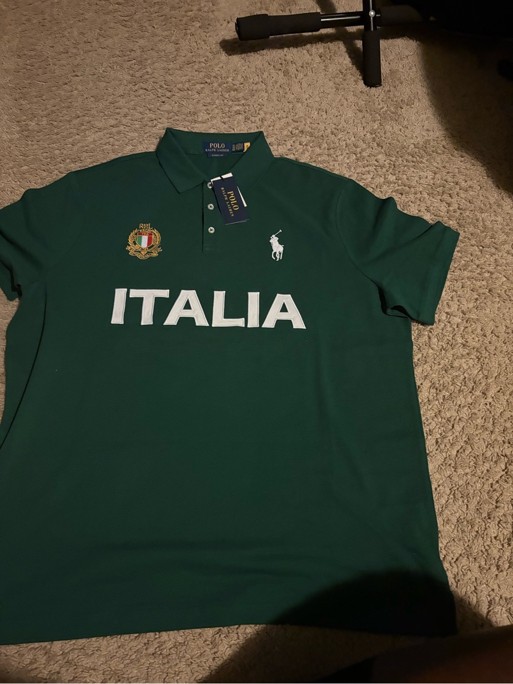 Polo by Ralph Lauren Green Italia Crest Polo Shirt